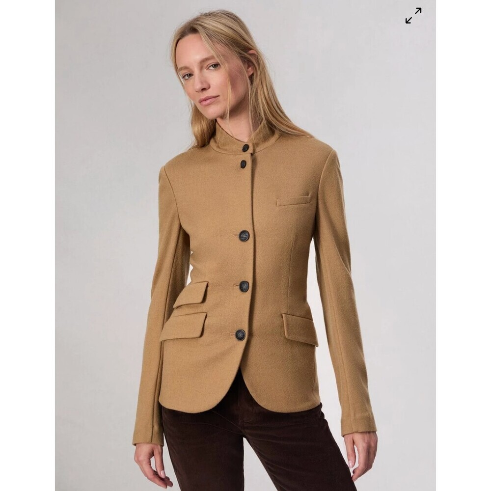 Rag and Bone Slade Wool Blazer in Camel Size 12